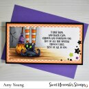 Sweet November Stamps, clear stamp, Midnights Halloween Adventures #3