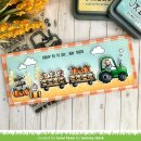 Lawn Fawn, clear stamp, hay there, hayrides! mice add-on