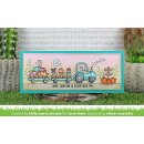 Lawn Fawn, clear stamp, hay there, hayrides! mice add-on