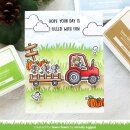 Lawn Fawn, clear stamp, hay there, hayrides! mice add-on