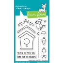 Lawn Fawn, clear stamp, winter birds add-on