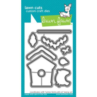 Lawn Fawn, lawn cuts/ Stanzschablone, winter birds add-on