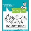 Lawn Fawn, clear stamp, flappy holiday