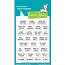Lawn Fawn, clear stamp, simply celebrate winter critters add-on