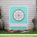 Lawn Fawn, lawn cuts/ Stanzschablone, embroidery hoop snowflake add-on