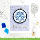 Lawn Fawn, lawn cuts/ Stanzschablone, embroidery hoop snowflake add-on