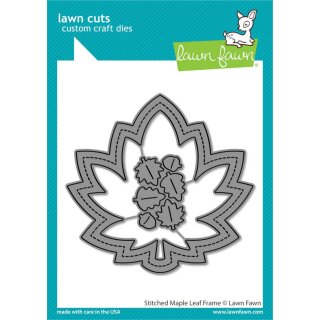 Lawn Fawn, lawn cuts/ Stanzschablone, stitched maple leaf...