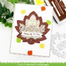 Lawn Fawn, lawn cuts/ Stanzschablone, stitched maple leaf frame
