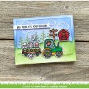 Lawn Fawn, clear stamp, hay there, hayrides!