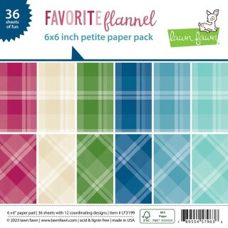 Lawn Fawn, favorite flannel petite paper pack,...