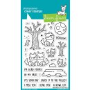 Lawn Fawn, clear stamp, wild wolves