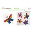 Anleitung: Quilling Regenbogen Schmetterling