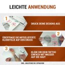 SKULLPAPER, Tattoo-Transferfolie Inkjet, A5 6 Blatt