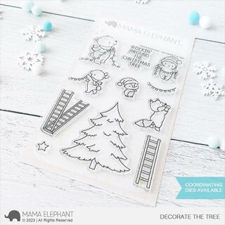 Mama Elephant, clear stamp, DECORATE THE TREE