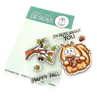 Gerda Steiner Designs, Nuts about you 3x4 Clear Stamp Set