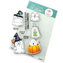 Gerda Steiner Designs, Halloween Ghosts 4x6 Clear Stamp Set
