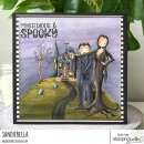 Stamping Bella, Rubber Stamp, HAUNTED HOUSE BACKDROP