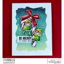 Stamping Bella, Rubber Stamp, ODDBALL CANDY CANE ELVES