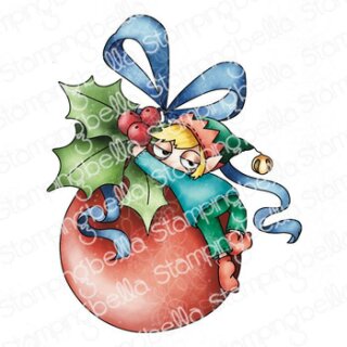 Stamping Bella, Rubber Stamp, ODDBALL CHRISTMAS ORNAMENT ELF