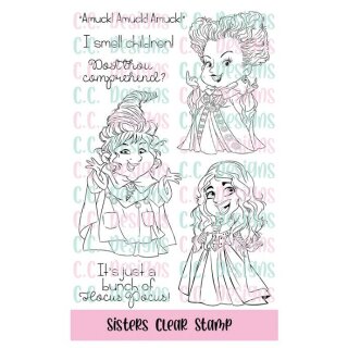 C.C. Designs, clear stamp, Robertos Rascals - Sisters
