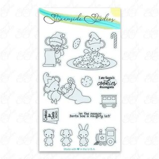 Streamside Studios, clear stamp, Christmas Mice