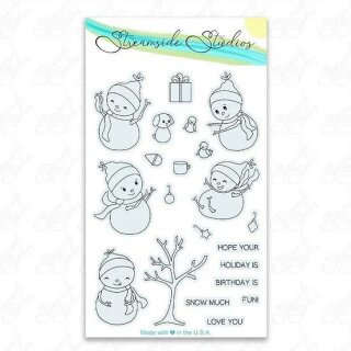 Streamside Studios, clear stamp, Snow Much Fun