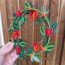 Hanne Olesen, Quilling Anleitung - Kranz Britt Mari - Variante 1