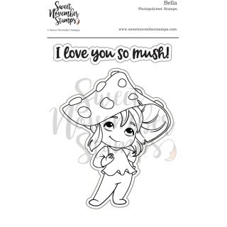 Sweet November Stamps, clear stamp, Bella