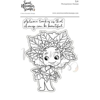 Sweet November Stamps, clear stamp, LIV