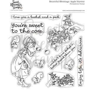 Sweet November Stamps, clear stamp, Bountiful Blessings:...