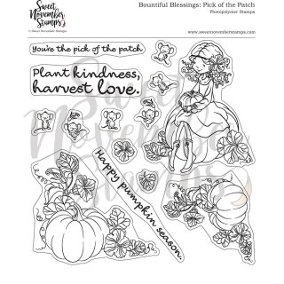 Sweet November Stamps, clear stamp, Bountiful Blessings:...