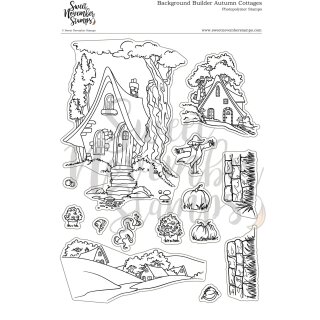 Sweet November Stamps, clear stamp, Background Builder:...