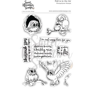 Sweet November Stamps, clear stamp, Fall is in the Air