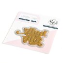 Pinkfresh Studio, hot foil plate and die, Holly Jolly