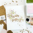 Pinkfresh Studio, hot foil plate and die, Holly Jolly