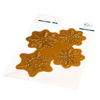 Pinkfresh Studio, hot foil plate, Snowflakes