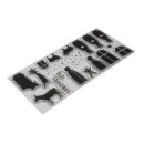 Clear Stamps - Krippe, 97x205mm, 17 Motive