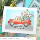Mama Elephant, clear stamp, DELIVER BY TRUCK