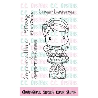 C.C. Designs, clear stamp, Gingerbread Swissie