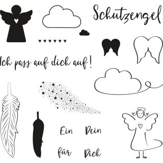 Clear Stamps - Schutzengel, 102,5x97mm, 16 Motive