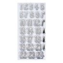 Clear Stamps - Zahlen 1-24 Zuckerstange, 97x205mm, 29 Motive