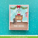 Lawn Fawn, clear stamp, little snow globe: dog