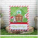 Lawn Fawn, clear stamp, little snow globe: dog
