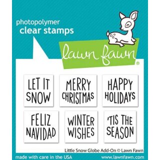 Lawn Fawn, clear stamp, little snow globe add-on