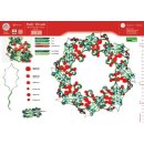 papier + ideen: Quilling Template, Holly Wreath/ Illexkranz