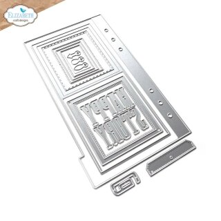 Elizabeth Craft Designs, Cutting Dies / Stanzschablonen, Planner Essentials - Tab 6 with turnbutton frame