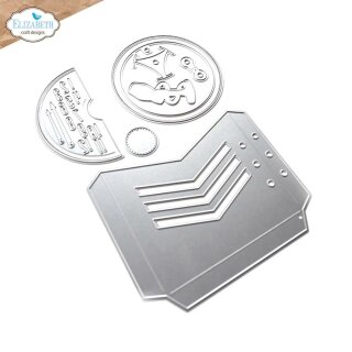 Elizabeth Craft Designs, Cutting Dies / Stanzschablonen, Planner Essentials - Pocket set Chevron Circle