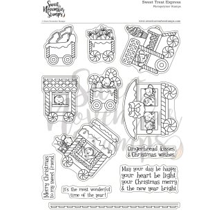 Sweet November Stamps, clear stamp, Sweet Treat Express