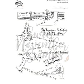 Sweet November Stamps, clear stamp, Horizon Lines:...