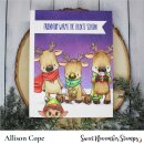 Sweet November Stamps, clear stamp, Winter Wishes Reindeer